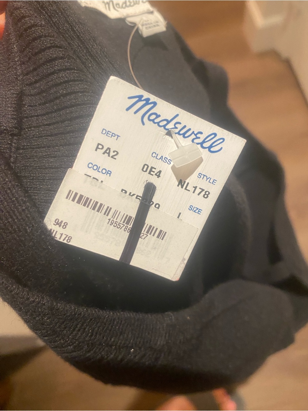 Madewell Women’s Black Sweater Tank Top New size M/L - Picture 13 of 14
